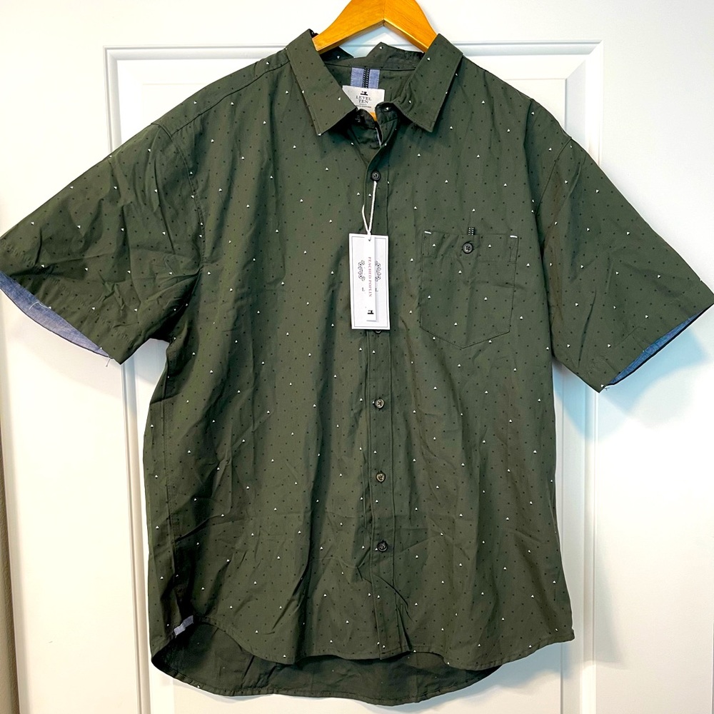 Level Ten geometric print button down - Men’s XL